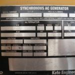 New Surplus Kato 1500KW  Generator End Item-14077 3