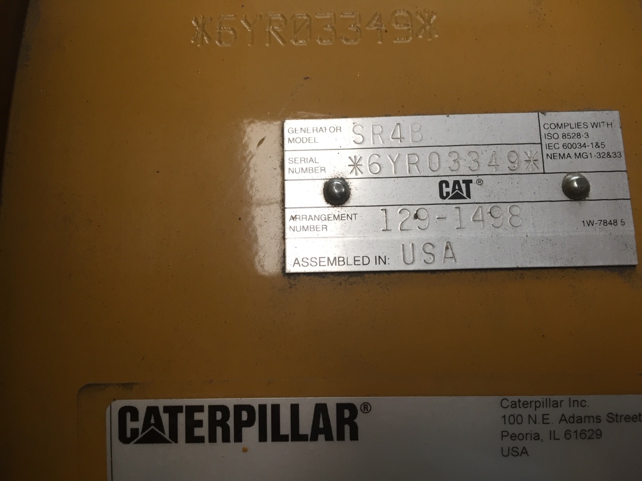 New Caterpillar G3306 85KW  Generator Set Item-14293 3