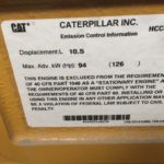 New Caterpillar G3306 85KW  Generator Set Item-14288 1