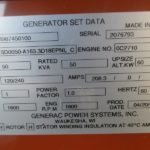 Good Used Daewoo PO34TI 50KW  Generator Set Item-15067 1