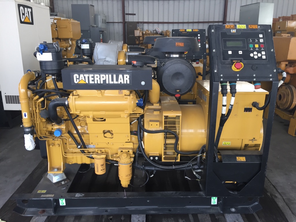 New Surplus Caterpillar C6.6 Marine 125KW  Generator Set Item-15338 0