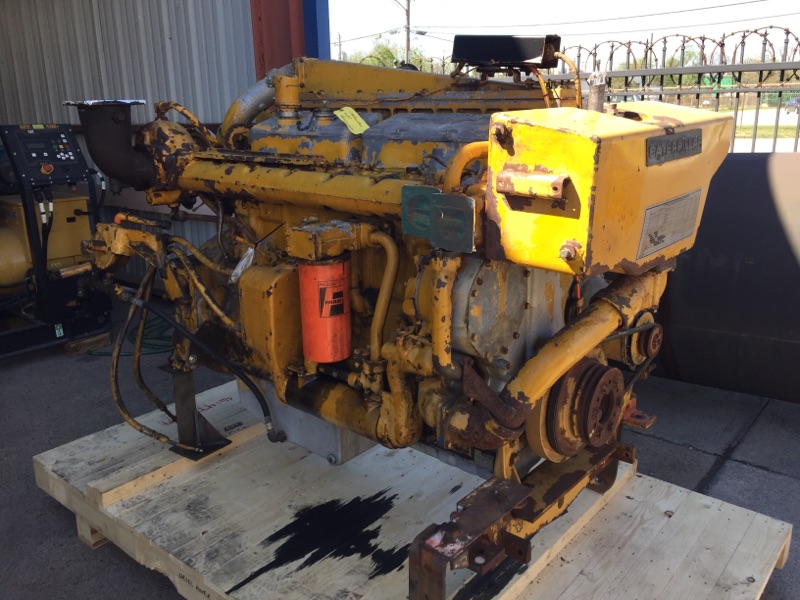 High Hour Runner Caterpillar 3406B 322HP Diesel  Marine Engine Item-15475 2