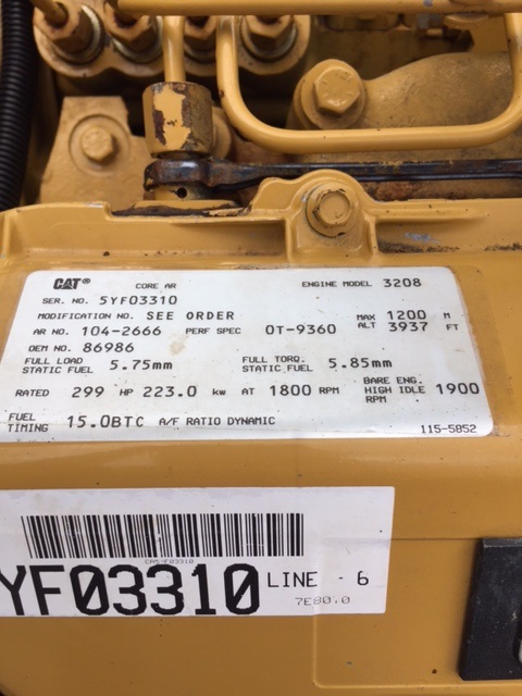 Good Used Caterpillar 3208 200KW  Generator Set Item-15678 6