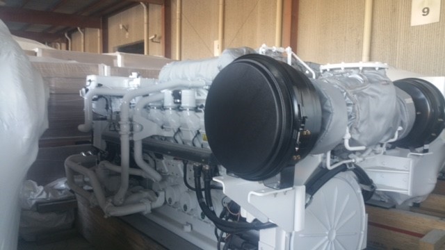New Surplus Caterpillar 3516C 2000HP Diesel  Marine Engine Item-15766 1