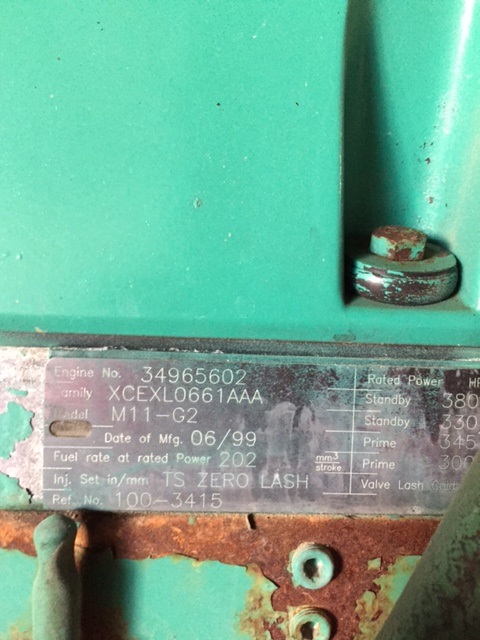Good Used Cummins M11-G2 250KW  Generator Set Item-15772 7