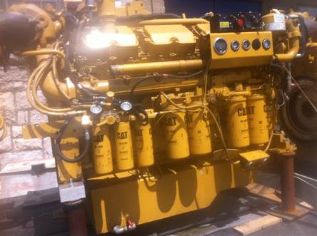 Good Used Caterpillar 3412E DITA 720HP Diesel  Marine Engine Item-14173 1