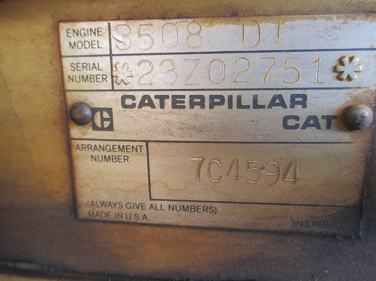 Low Hour Caterpillar 3508 DI 900KW  Generator Set Item-14511 3