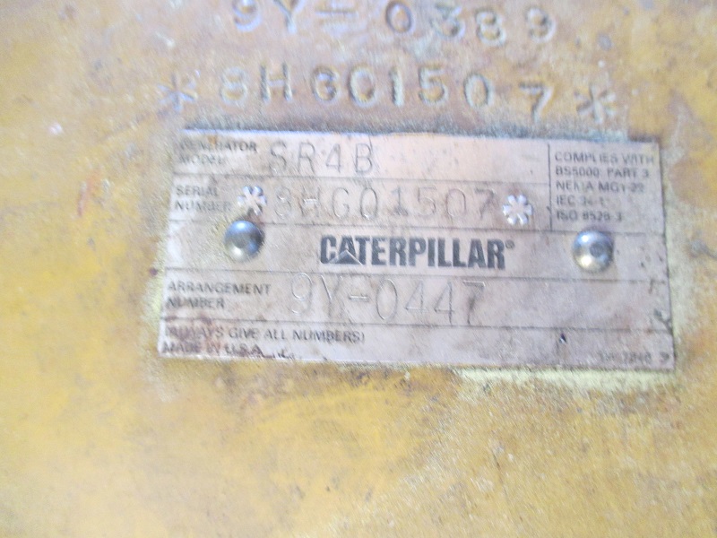 Low Hour Caterpillar 3412 500KW  Generator Set Item-15167 7