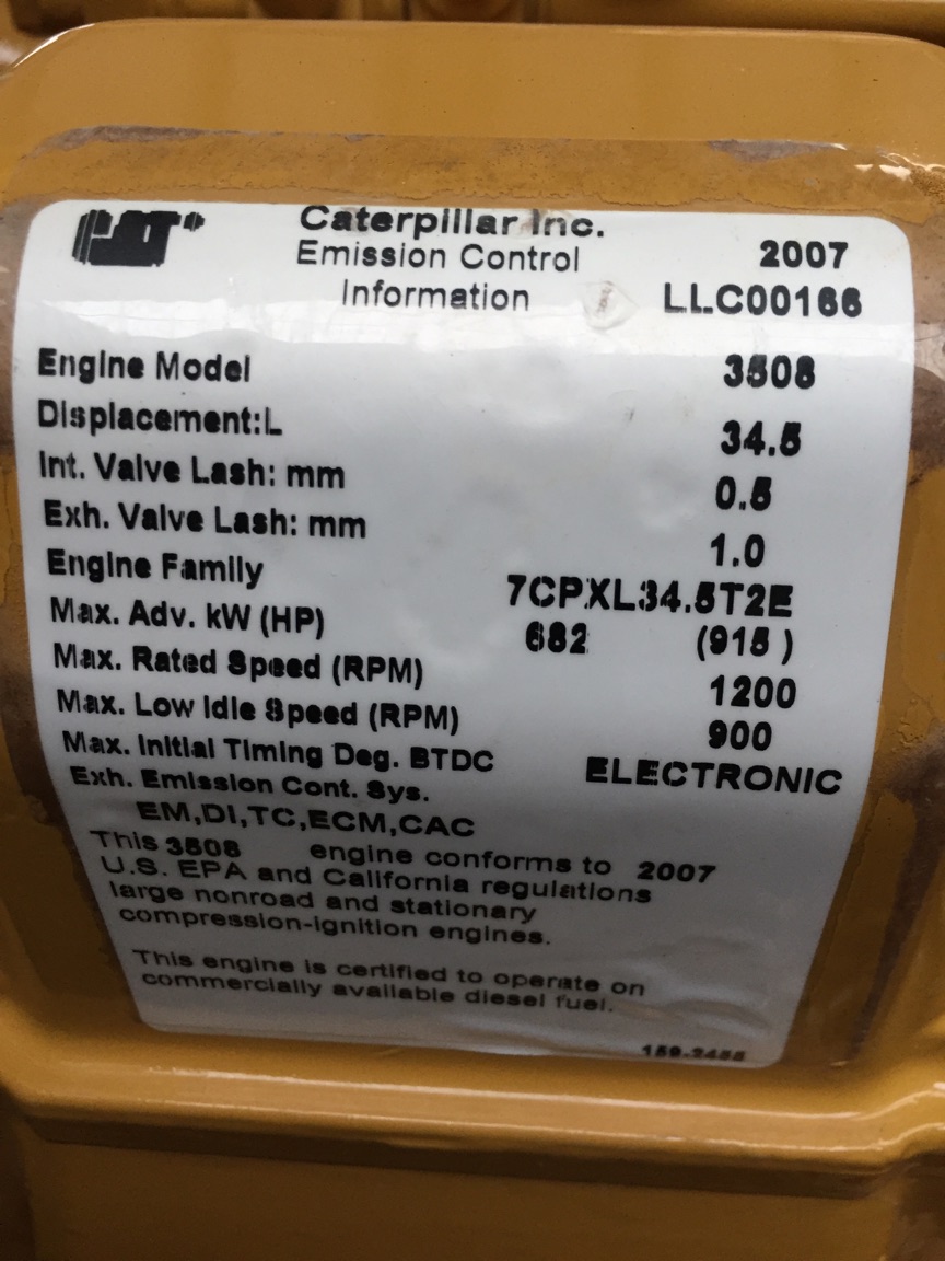 New Surplus Caterpillar 3508C 915HP Diesel  Engine Item-15342 4