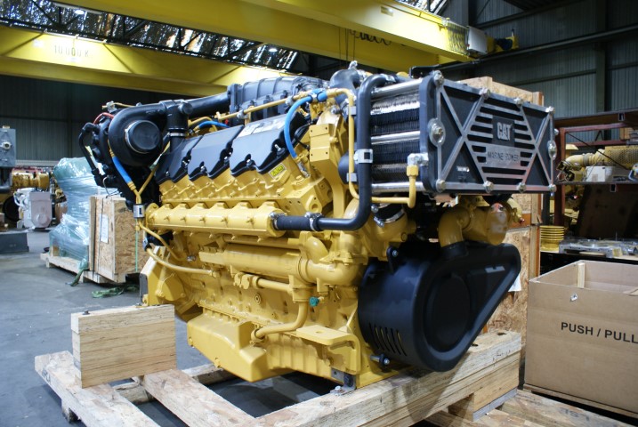New Surplus Caterpillar C32 ACERT 1600HP Diesel  Marine Engine Item-15430 1