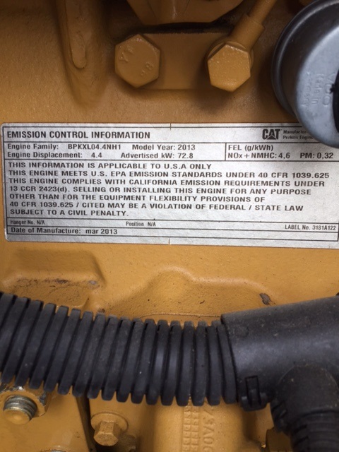 Good Used Caterpillar C4.4 60KW  Generator Set Item-15526 1