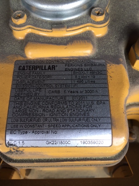 New Surplus Caterpillar C1.5 12KW  Generator Set Item-15592 5