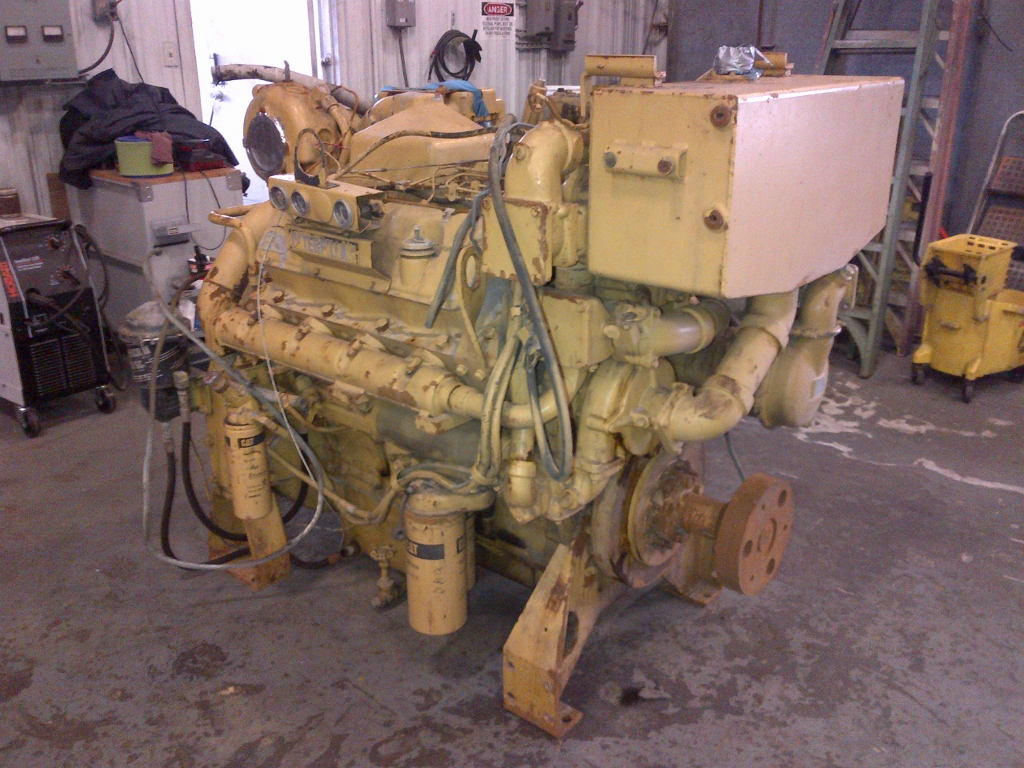High Hour Runner Caterpillar 3408B 357HP Diesel  Marine Engine Item-14700 0