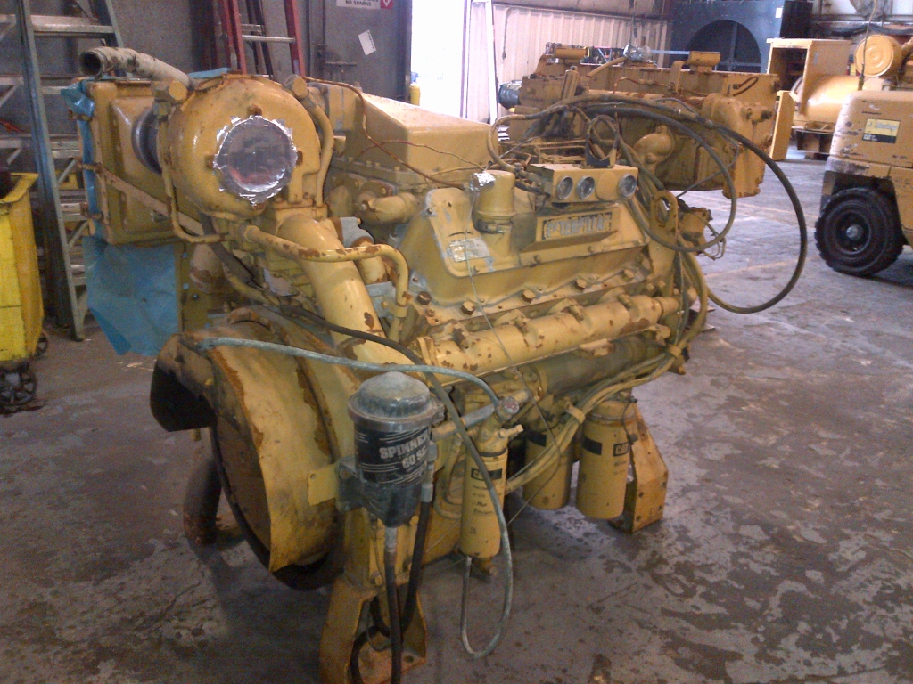High Hour Runner Caterpillar 3408B 357HP Diesel  Marine Engine Item-14700 3