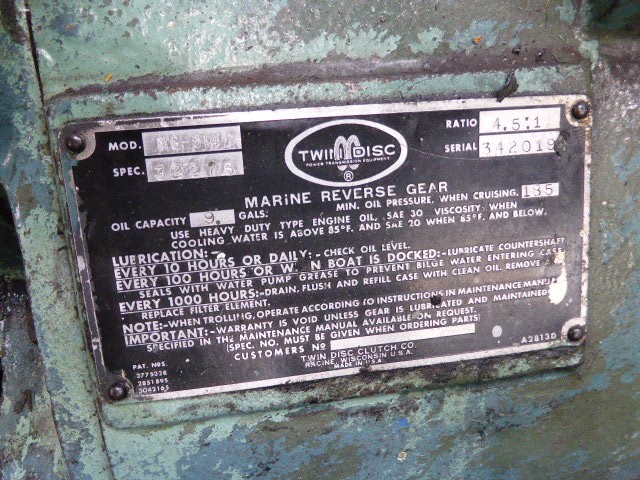 Twin Disc MG514B 4.5  Marine Transmission Item-15641 1