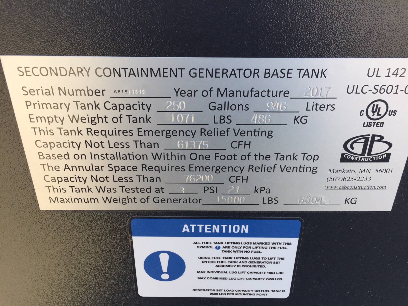 New John Deere 4045HF285 125KW  Generator Set Item-15874 9