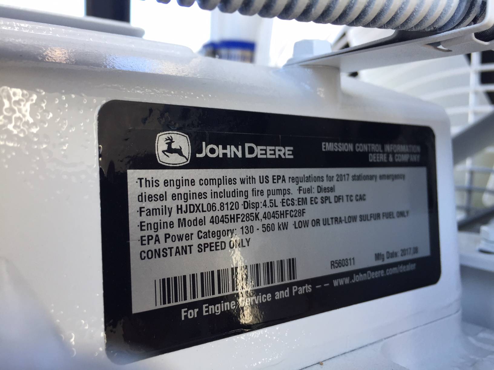 New John Deere 4045HF285 125KW  Generator Set Item-15873 10