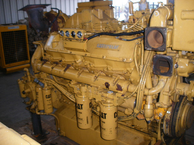 Good Used Caterpillar 3412 DITA 720HP Diesel  Marine Engine Item-13554 3