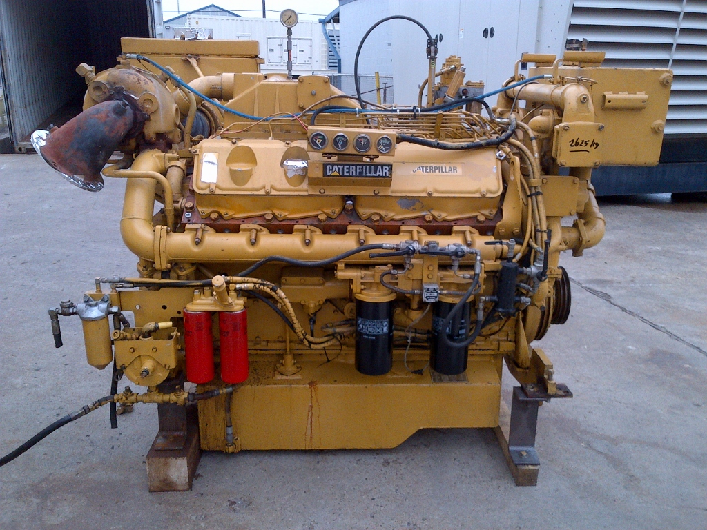 High Hour Runner Caterpillar 3412C DITA 671HP Diesel  Marine Engine Item-14744 0