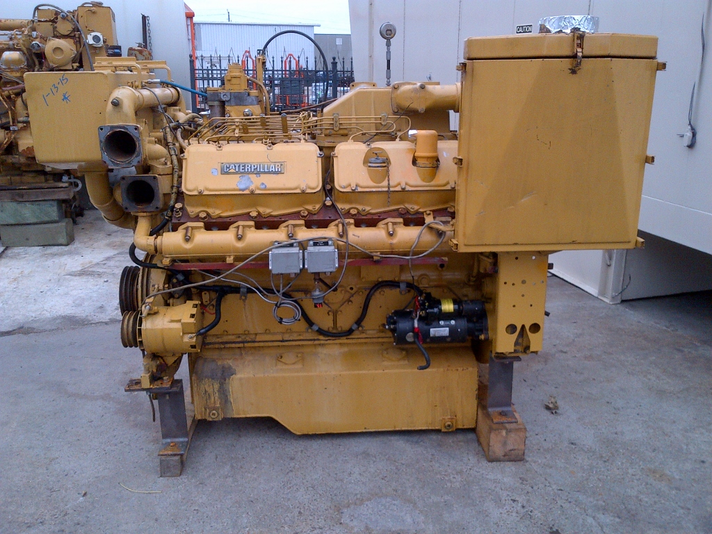 High Hour Runner Caterpillar 3412C DITA 671HP Diesel  Marine Engine Item-14744 1
