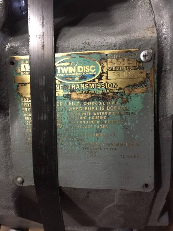 Twin Disc MG509 4.5  Marine Transmission Item-15357 4