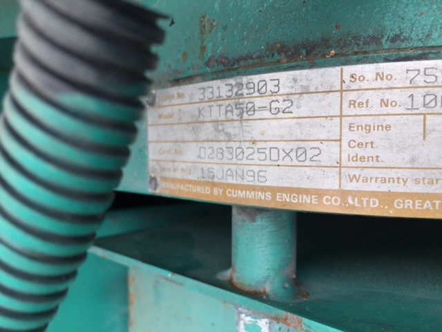Good Used Cummins KTTA50-G2 1500KW  Generator Set Item-15427 3