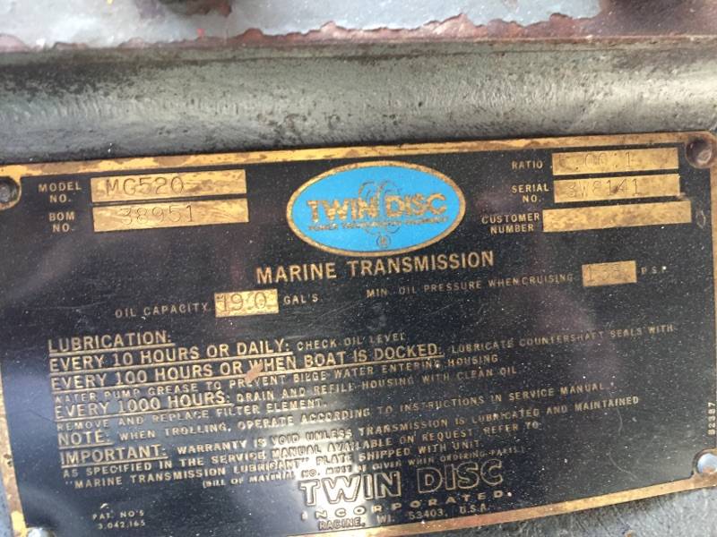 Twin Disc MG520 5  Marine Transmission Item-15481 6
