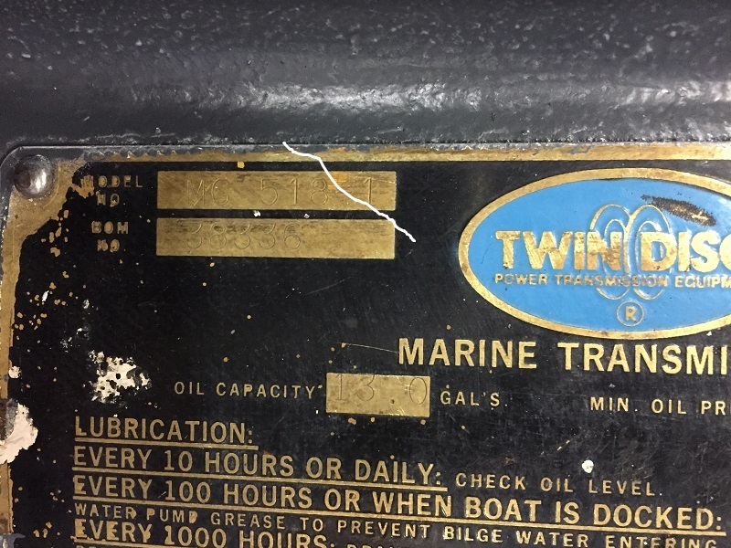 Twin Disc MG518-1 5.07  Marine Transmission Item-15838 7