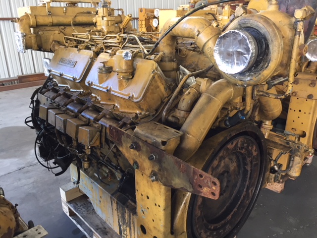 High Hour Runner Caterpillar 3412 DIT 300HP Diesel  Marine Engine Item-15842 3