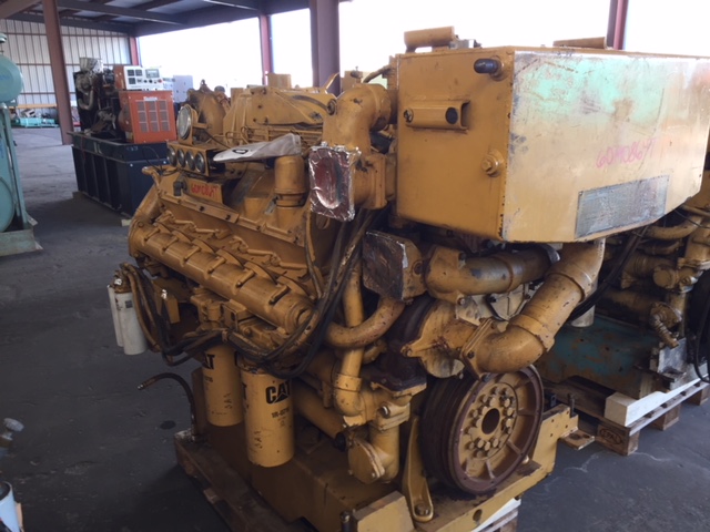 Good Used Caterpillar 3412C DITA 540HP Diesel  Marine Engine Item-15843 1