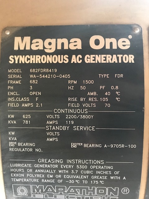New Surplus Cummins QST30-G1 750KW  Generator Set Item-15895 8