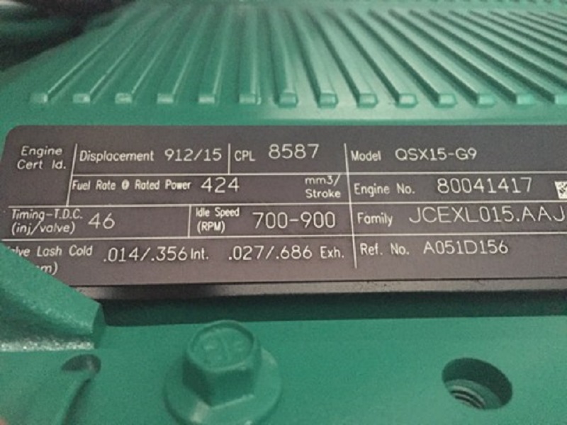 New Cummins QSX15-G9 500KW  Generator Set Item-15863 9