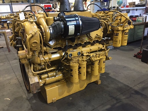 High Hour Runner Caterpillar C32 1000HP Diesel  Marine Engine Item-15941 0