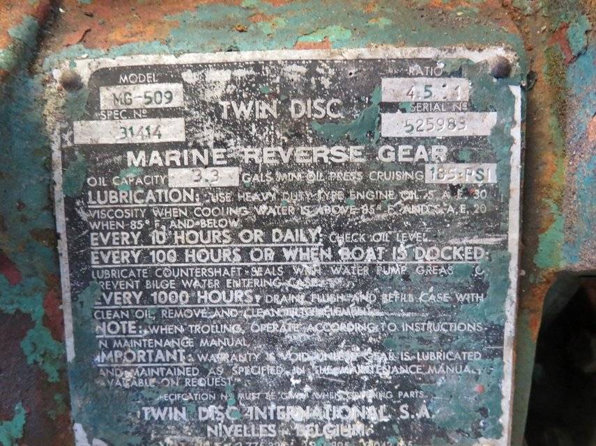 Twin Disc MG509 4.5  Marine Transmission Item-15325 4