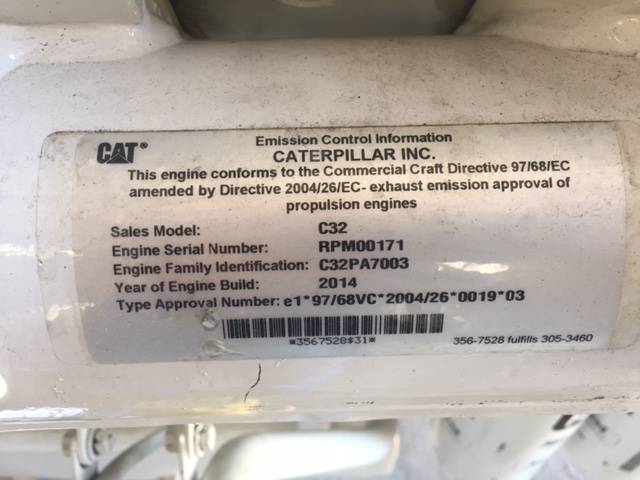 Low Hour Caterpillar C32 ACERT 1900HP Diesel  Marine Engine Item-15992 9