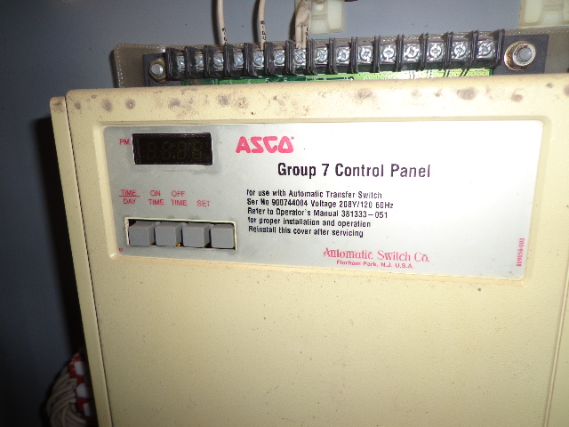 Good Used ASCO 940 800 Amp  Transfer Switch Item-09392 2