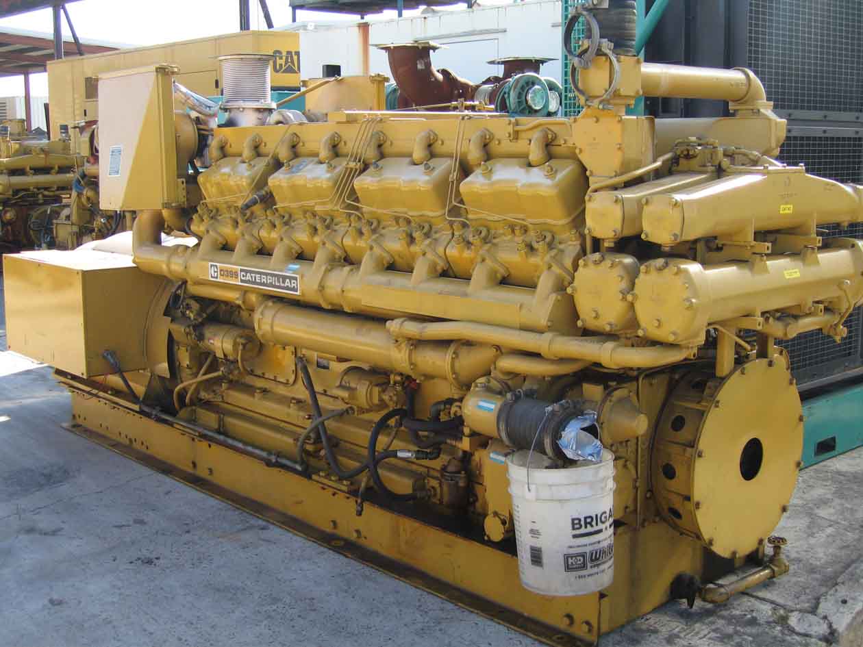 Low Hour Caterpillar D399 800KW  Generator Set Item-09947 2