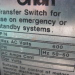 Good Used Onan OTCU400G45G 400 Amp  Transfer Switch Item-13659 2