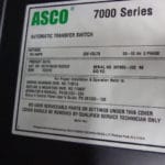 New ASCO 7000 Series 150 Amp  Transfer Switch Item-13934 2