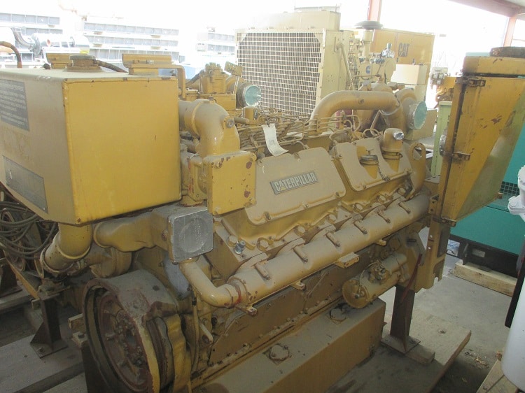 High Hour Runner Caterpillar 3412 DIT 600HP Diesel  Marine Engine Item-14394 2