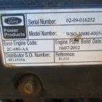 Low Hour Ford WSG-1068 100KW  Generator Set Item-14444 1