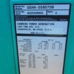 Low Hour Ford WSG-1068 100KW  Generator Set Item-14444 2