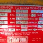 Good Used Caterpillar 3208 75KW  Generator Set Item-14472 4