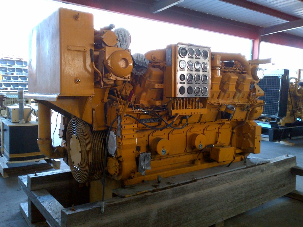 High Hour Runner Caterpillar 3512 DITA 1200HP Diesel  Marine Engine Item-14619 3
