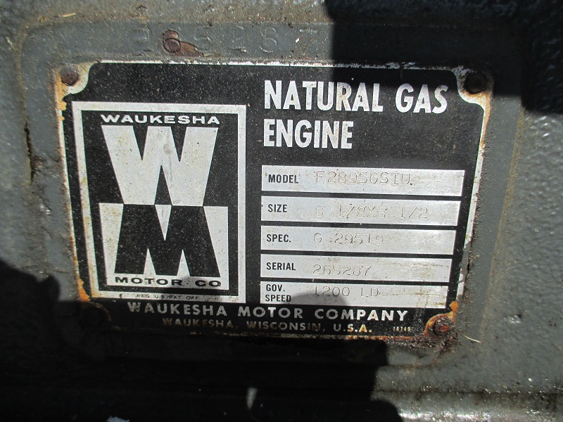Good Used Waukesha F2895GSIU 510KW  Generator Set Item-14702 2