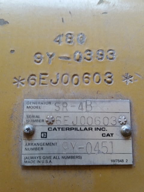 Low Hour Caterpillar 3412 DITTA 750KW  Generator Set Item-14755 3