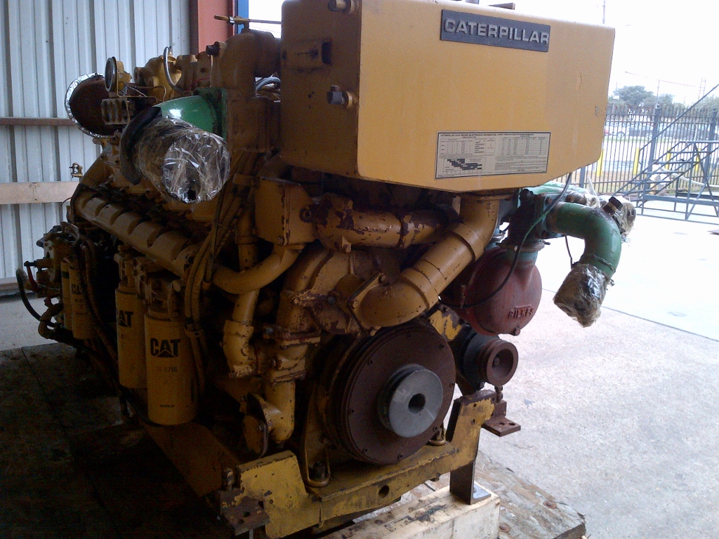 High Hour Runner Caterpillar 3412 DITA 764HP Diesel  Marine Engine Item-14771 2