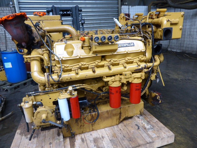In-Framed Caterpillar 3412 DIT 615HP Diesel  Marine Engine Item-14836 2