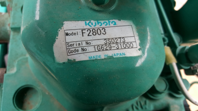 Like New Kubota F2803 25KW  Generator Set Item-14935 1
