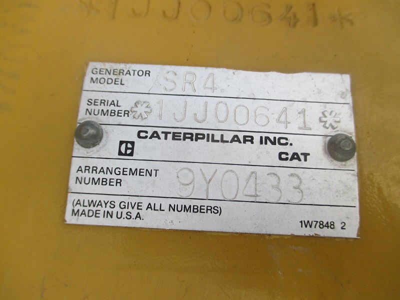 Low Hour Caterpillar 3406B DITA 400KW  Generator Set Item-15060 4
